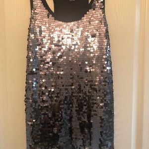 Sequined tank top